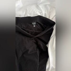 Eileen Fisher Classic Black Trousers cropped inseam 25”petite large
